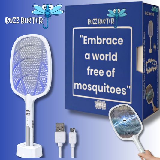 2 In 1 Buzz Buster™ Fly zapper Mosquito racket